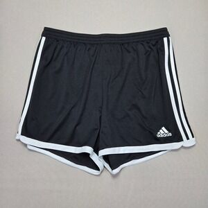 Adidas ClimaCool Athletic Shorts 3-Stripe Ball patch on‎ butt Gym Black White L